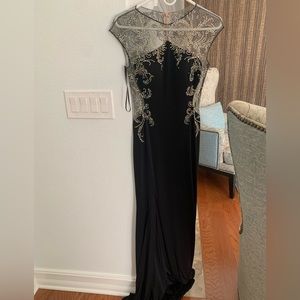 Black sequined dress